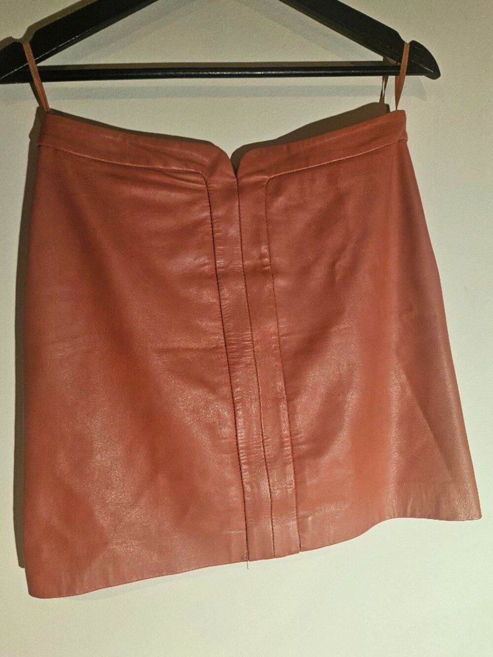 Cacharel leather mini skirt